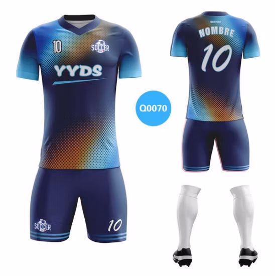 Uniforme d'entraînement d'équipe imprimé par Sublimation complète, t-shirts et chaussettes de sport pour hommes, course à pied, 3 en 1